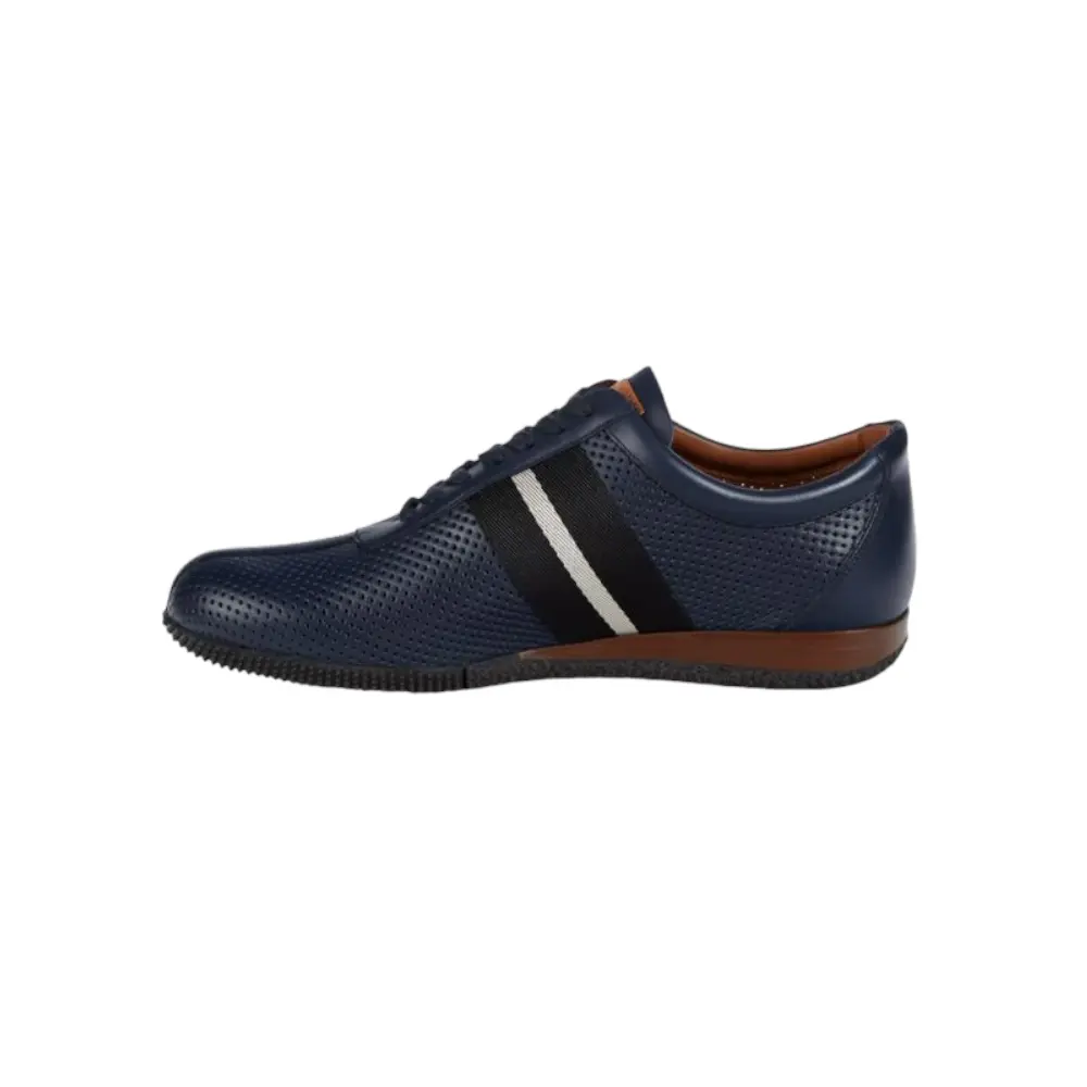 Bally Frenz Мужские 6230484 Черные Перфорированные Кожаные Кроссовки — фото 2