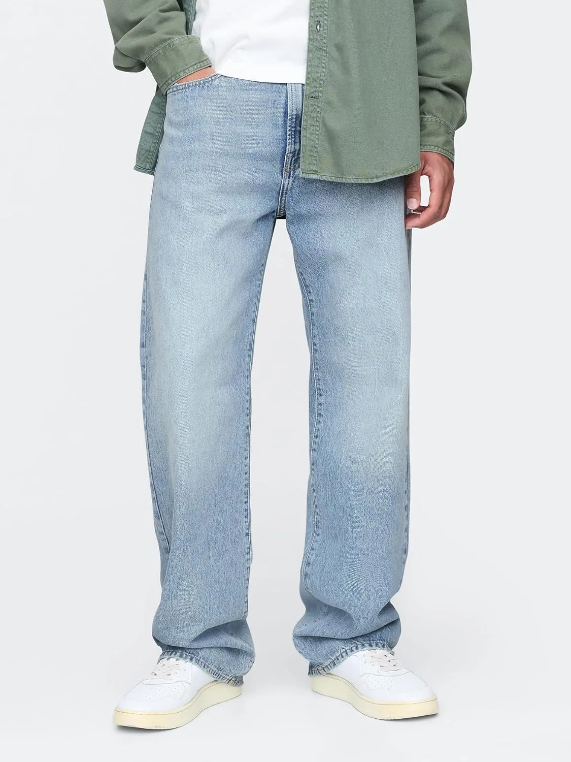 Джинсы свободные GAP, Light Wash Il — фото 2