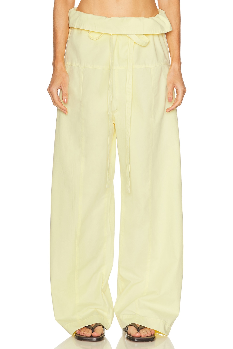 

Брюки Fisherman со шнурком Matteau, Lemon