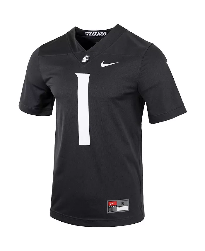 Мужская футбольная майка Washington State Cougars Untouchable №1 в цвете charcoal Nike — фото 3