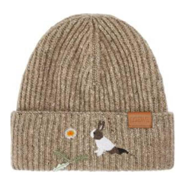 

LOEWE Шерстяная унисекс-бини коричневая, Brown