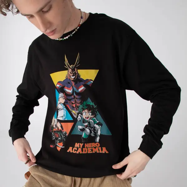

Футболка с длинными рукавами My Hero Academia, черный