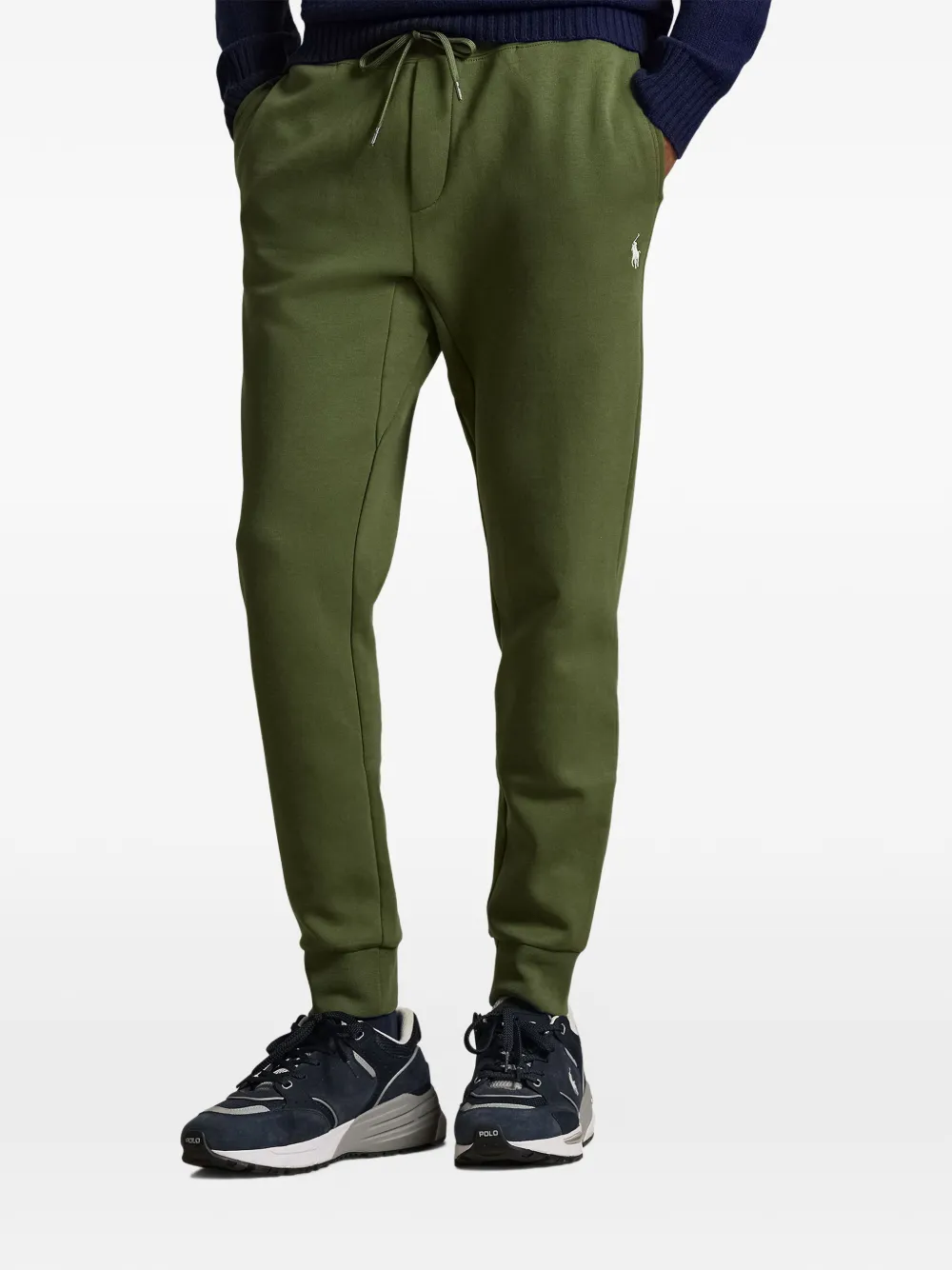 Брюки с логотипом и кулиской Polo Ralph Lauren, зеленый — фото 3