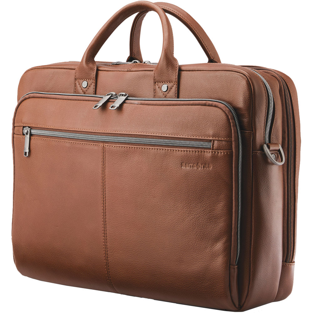 

Портфель для ноутбука Samsonite Classic Leather Toploader (коньячный)