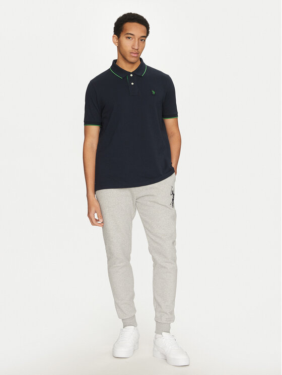 Рубашка поло стандартный крой MUP3508 U.S. Polo Assn., синий — фото 2