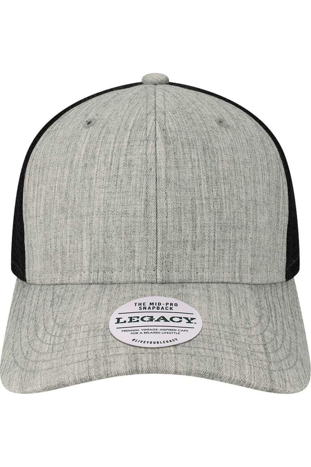 

Кепка водителя грузовика LEGACY Mid-Pro Snapback, цвет melange grey/ black