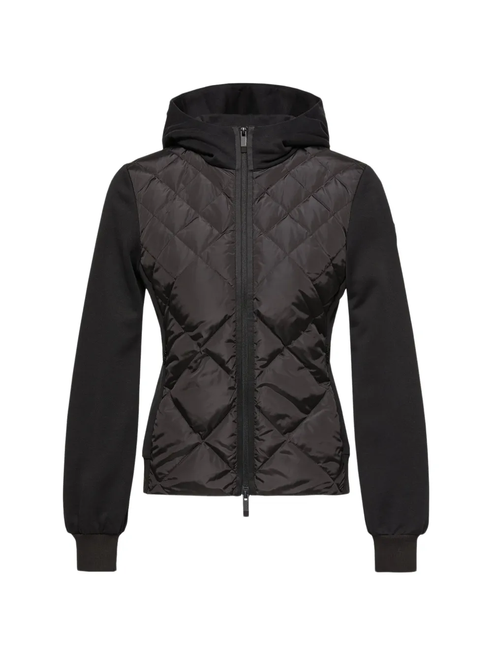 

Стеганая куртка с капюшоном Moncler, черный