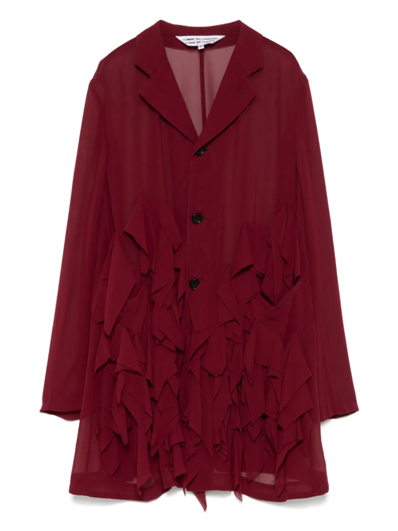 

Comme Des Garçons Comme Des Garçons пиджак с оборками, красный