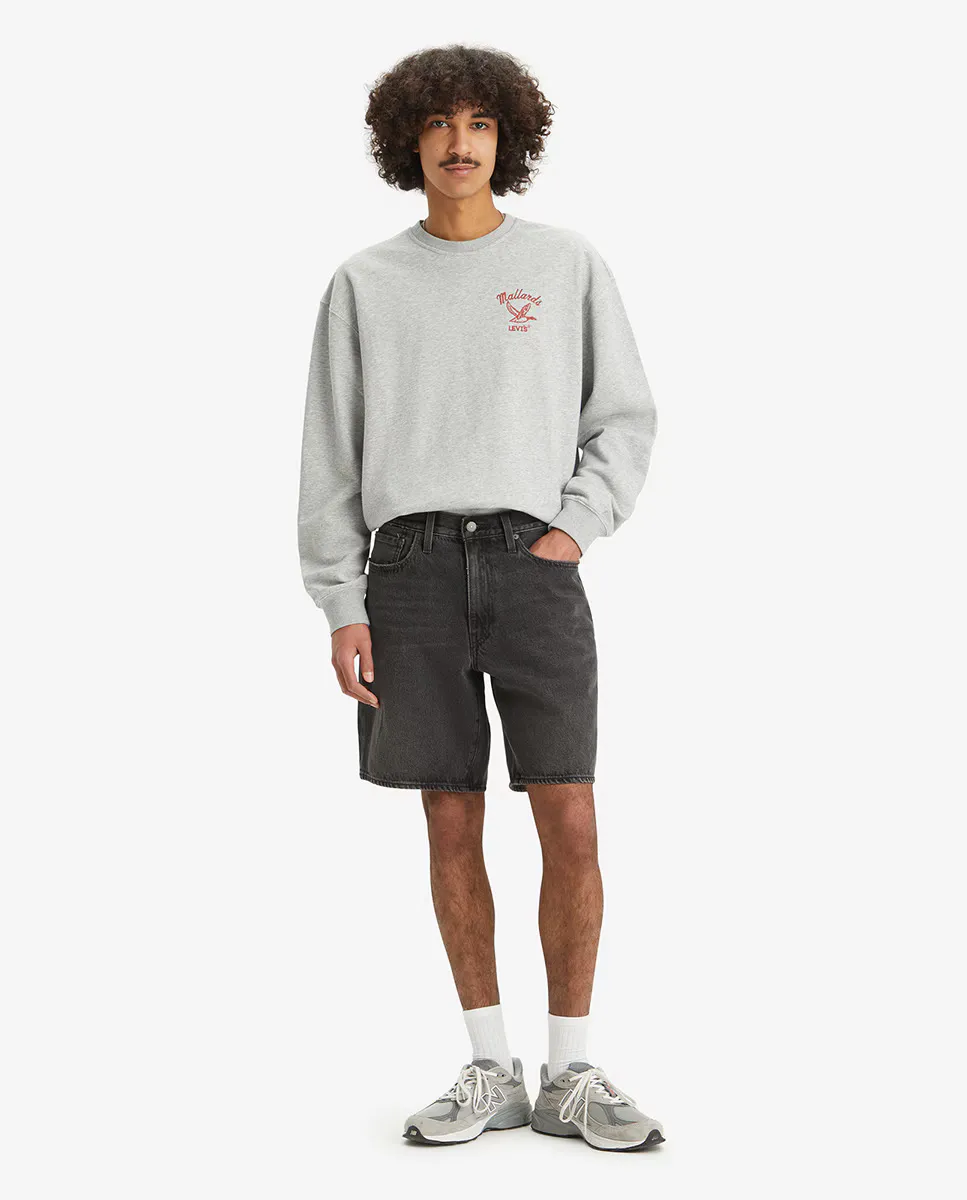 

Мужские шорты-бермуды 468 Loose из хлопкового денима Levi's, черный