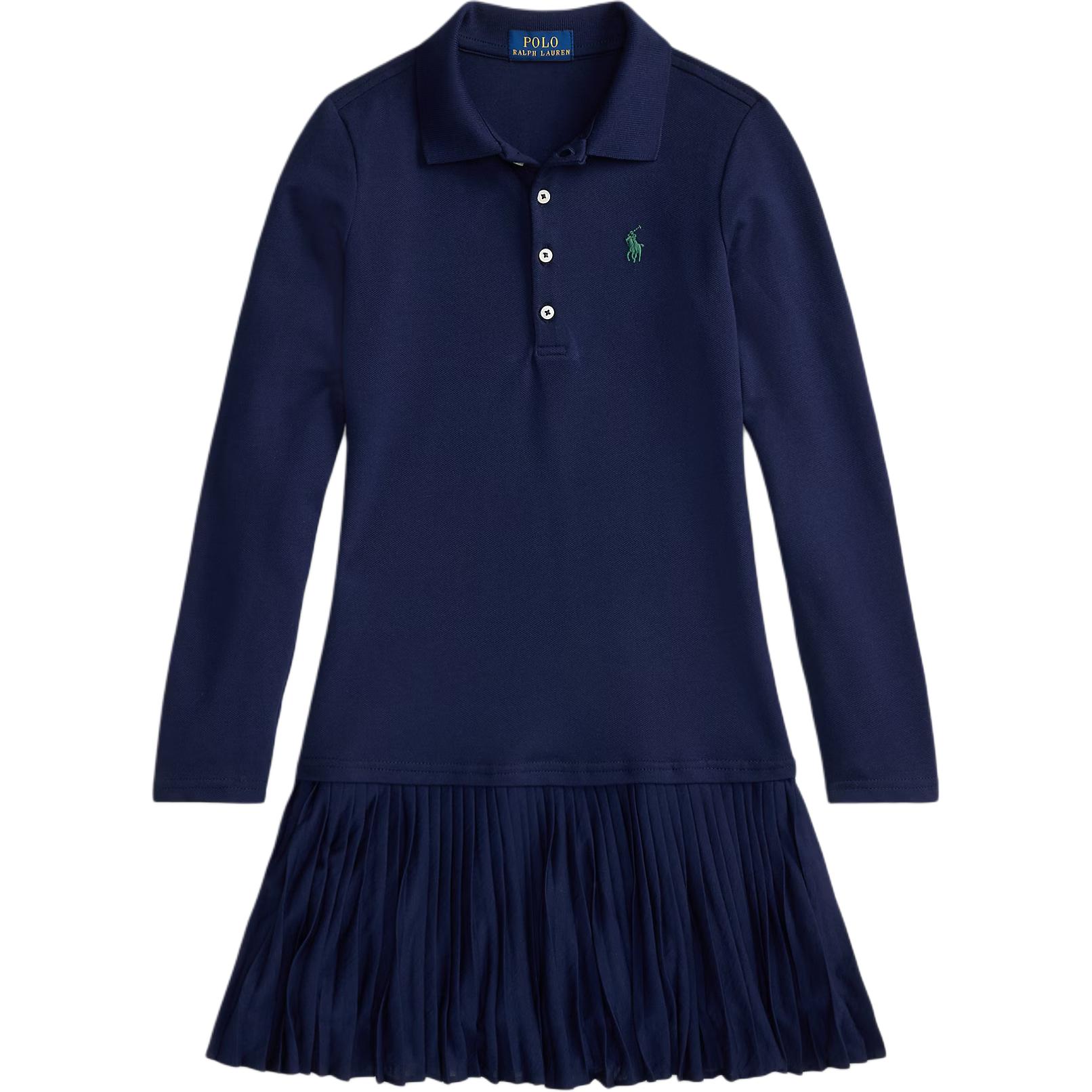 

Детское платье с лацканами, средней длины Polo Ralph Lauren, marine синий