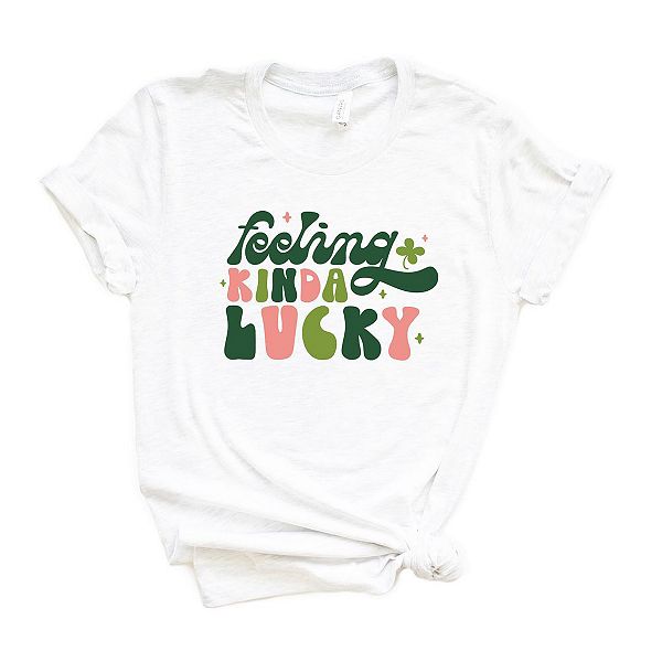 

Футболка Feeling kinda lucky с коротким рукавом и принтом Simply Sage Market, White, Белый, Футболка Feeling kinda lucky с коротким рукавом и принтом Simply Sage Market, White