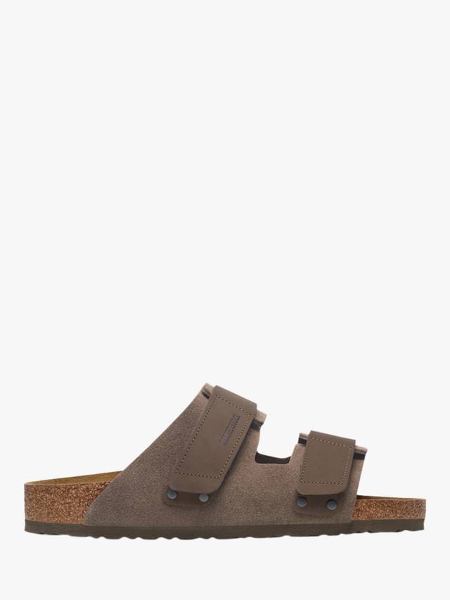 

Замшевые сандалии uji Birkenstock, цвет Concrete Grey