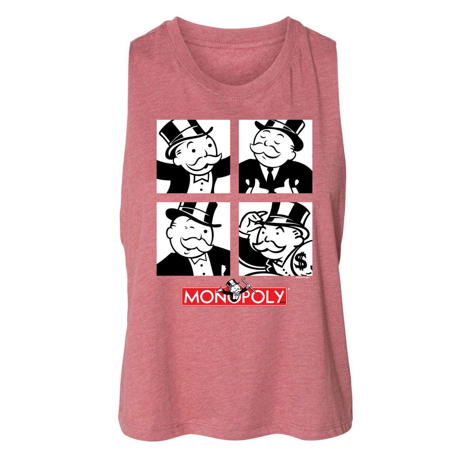 

Майка Monopoly Mr Monopoly Racerback для юниоров Licensed Character, розовый