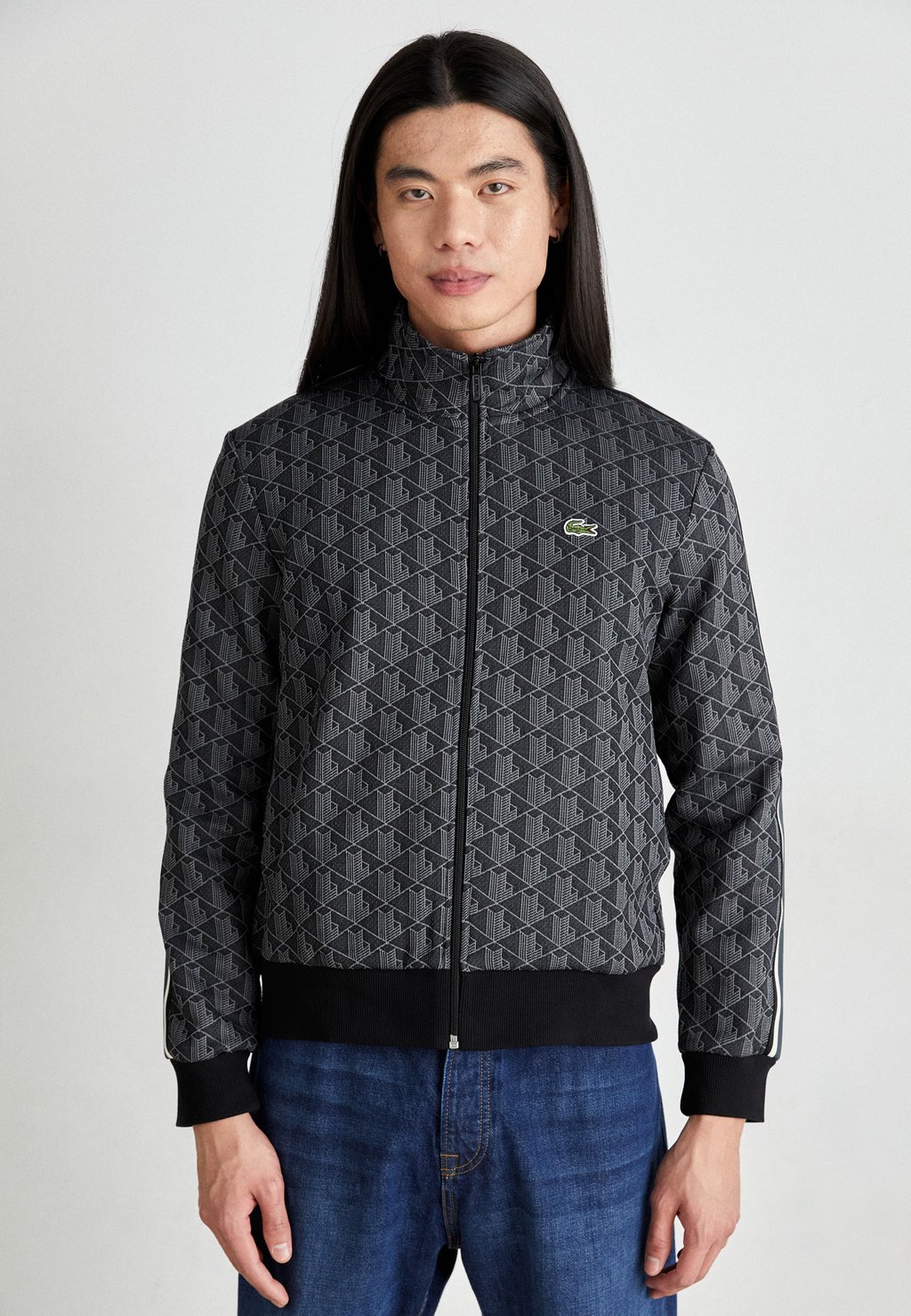 

Толстовка MONOGRAM TRACK JACKET Lacoste, цвет black/graphite