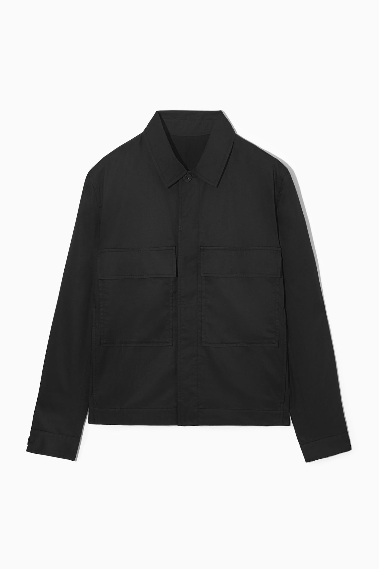 

Верхняя рубашка из твила-relaxed fit COS, черный