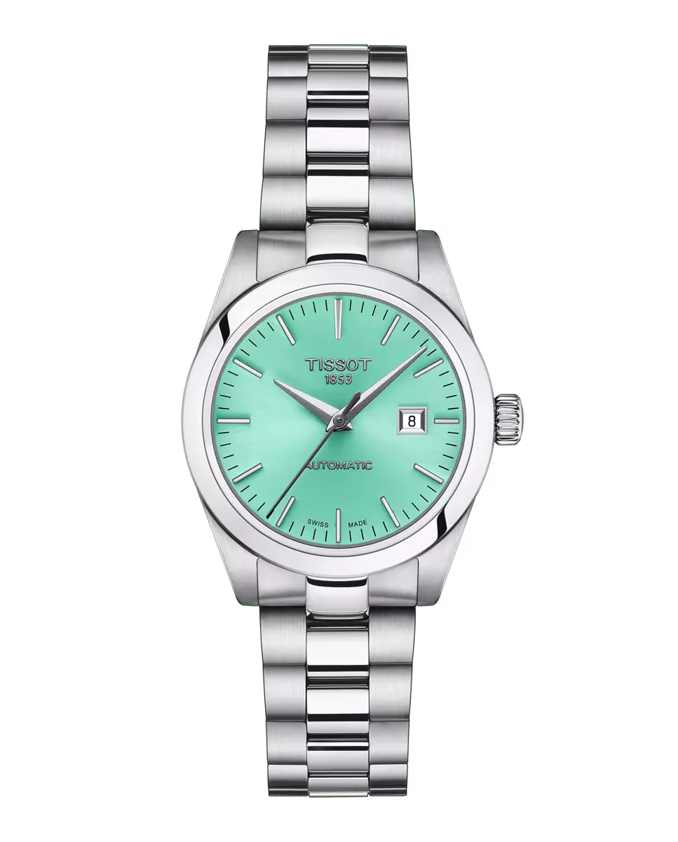 

Женские часы T-My Lady из коллекции автоматические зеленые сталь Tissot, серебрянный