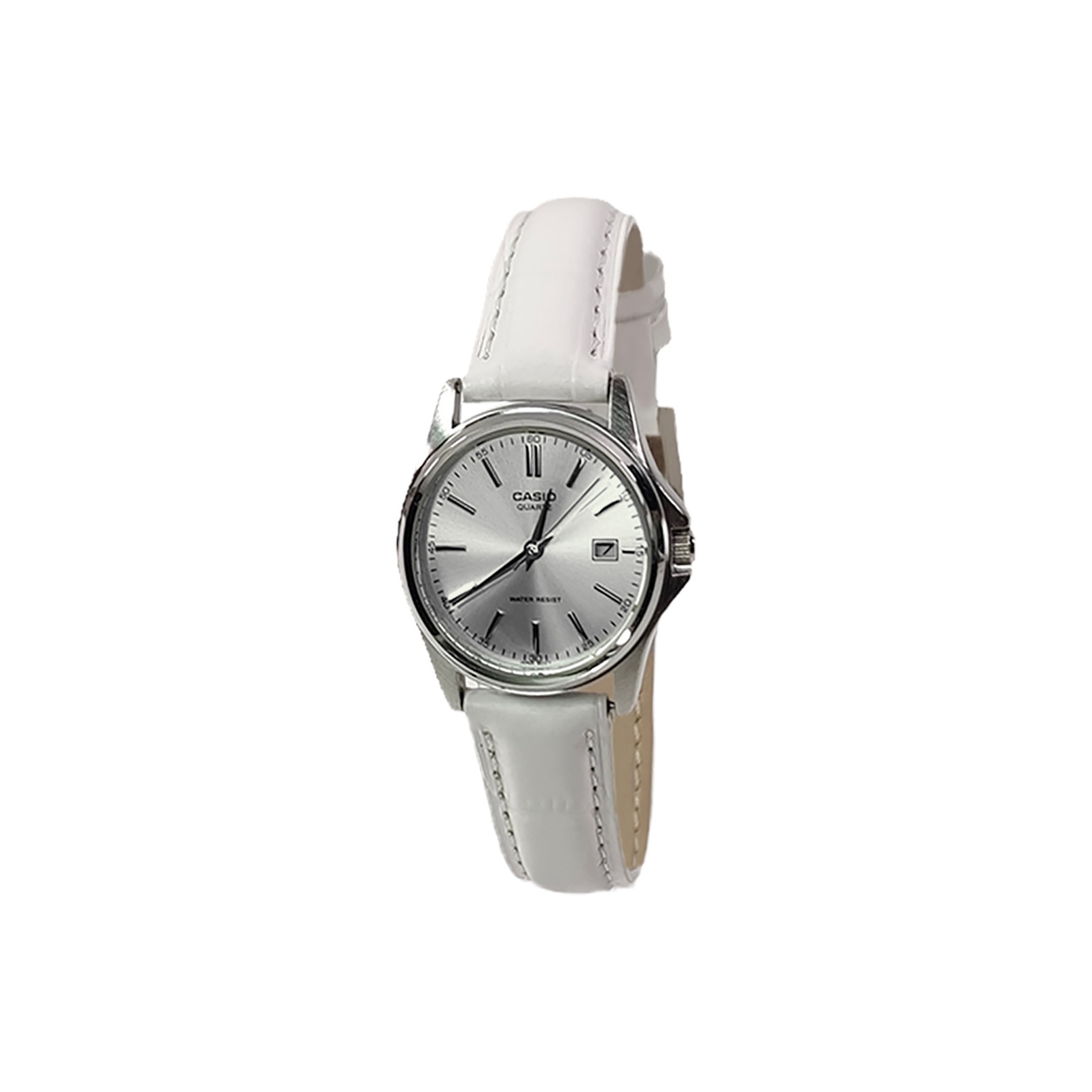 

CASIO Часы Retrofit Series Quartz Movement Genuine Leather Strap Watch Unisex Silver Dial