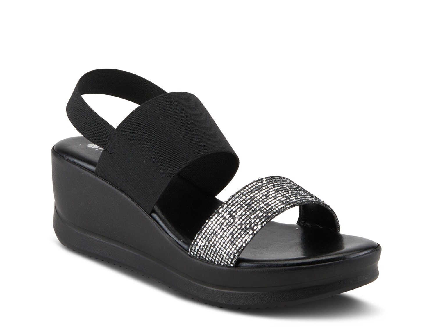 

Босоножки Patrizia Royale Sparkle на танкетке, черный