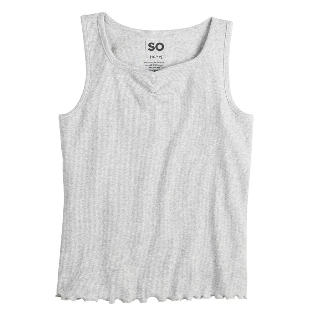 

Майка SO Essential для девочек 6–20 лет в цвете Regular и Plus, цвет Gray Fox Heather