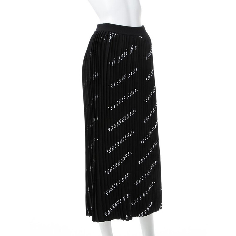 Balenciaga Женская повседневная длинная юбка, цвет Black — фото 3