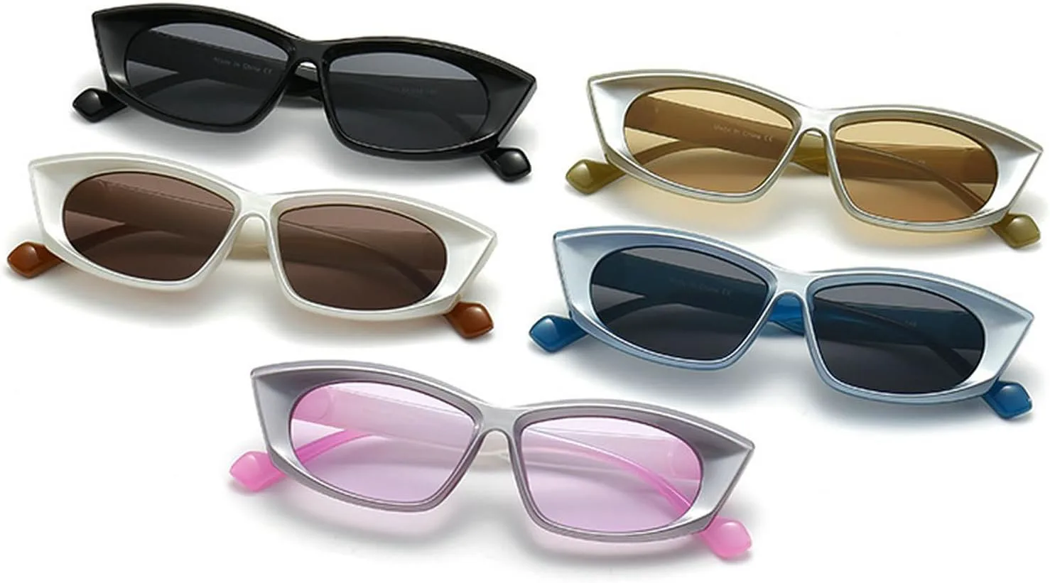 

Симпатичные прямоугольные солнцезащитные очки для женщин в стиле ретро с защитой от УФ-излучения UV400, модные солнцезащитные очки для мужчин Melrose, Brown