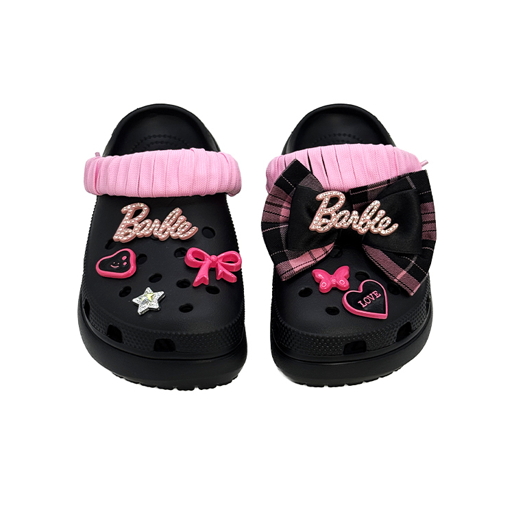 Crocs Классические платформенные клоги женские черно-розовые, цвет Black Pink — фото 4