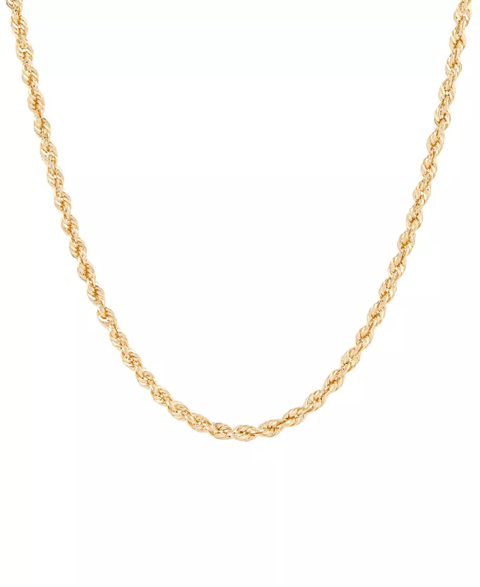 

Легкое ожерелье-цепочка Rope Link длиной 22 дюйма из 10-каратного золота Macy's