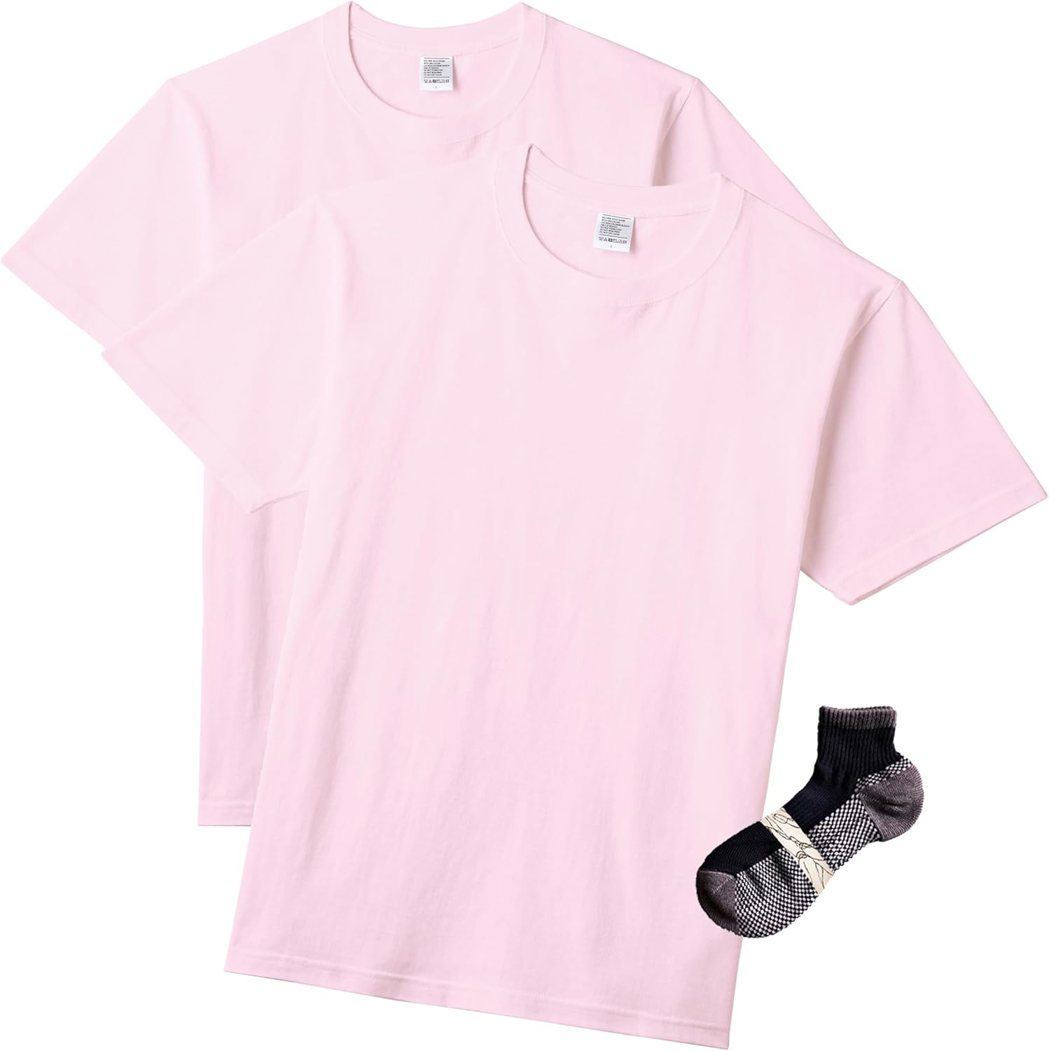 

Футболка LifeMax MS1161 из высококачественного хлопка плотностью 5,6 унций Bonmax, светло-розовый