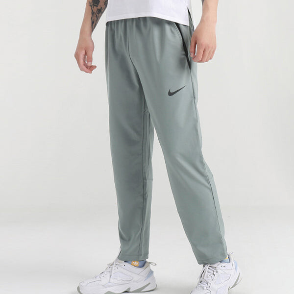 Брюки team woven tattingcasual long pants men grey gray Nike, серый — фото 4