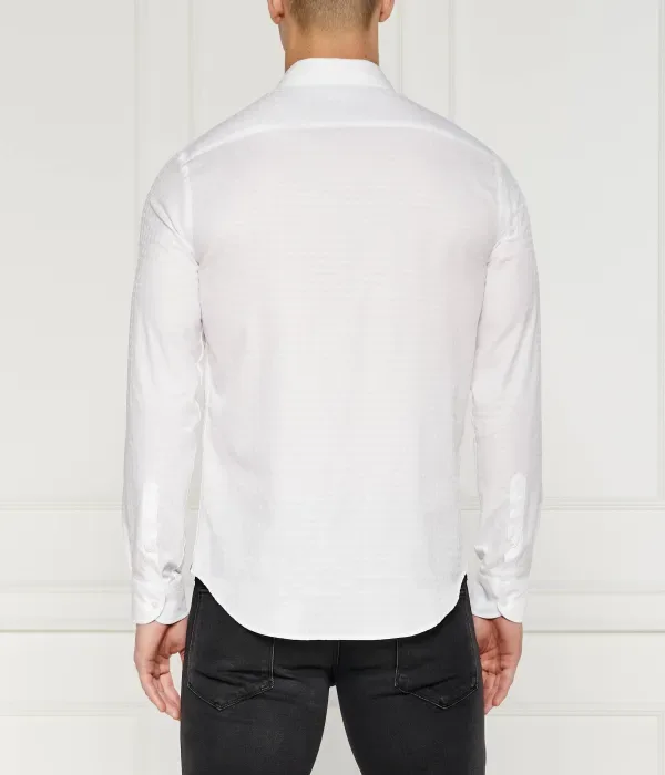Рубашка regular fit Emporio Armani, белый — фото 4