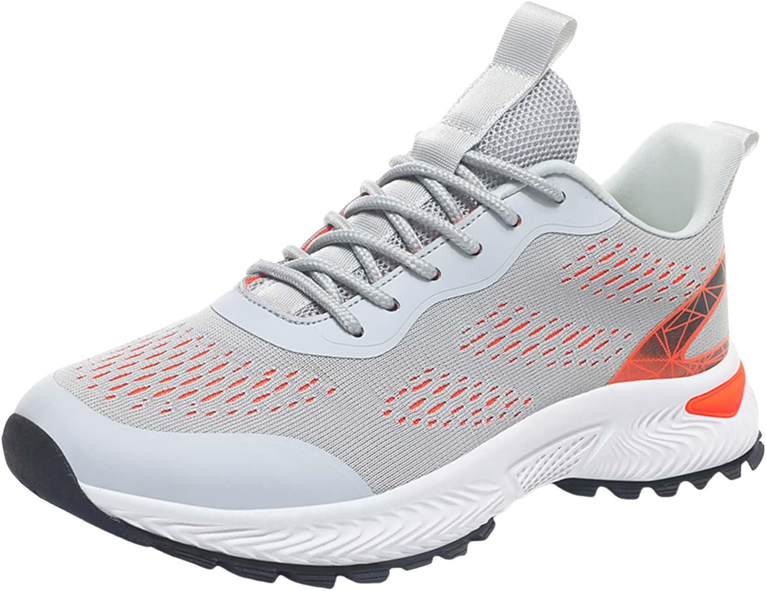 

IWIHMIV повседневная обувь для мужчин, удобные мужские теннисные кроссовки, спортивные беговые туфли, легкие кроссовки, противоскользящие прогулочные туфли, оранжевый