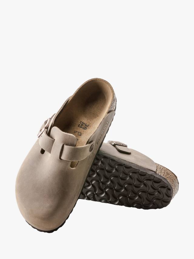 Бостонские кожаные клоги Birkenstock, Tabacco Brown — фото 4