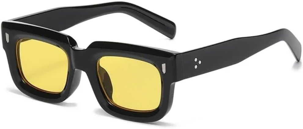 

Солнцезащитные очки с защитой UV400 | Линзы Small Rivets Ocean Lens Punk | для женщин и мужчин, для занятий спортом на открытом воздухе и вождения LXLHWN, Black Yellow