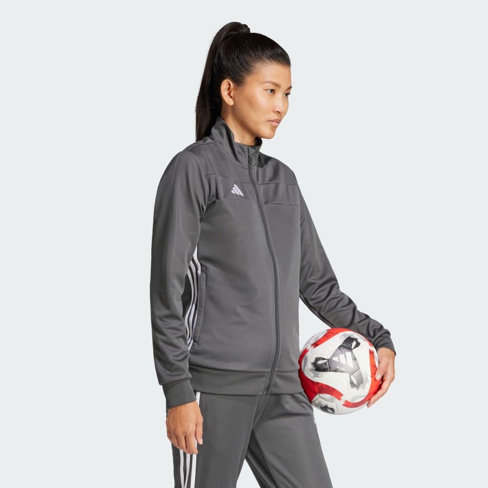 Спортивная куртка Adidas Tiro 25 Essentials Training Jacket, цвет Grey Six/White — фото 3