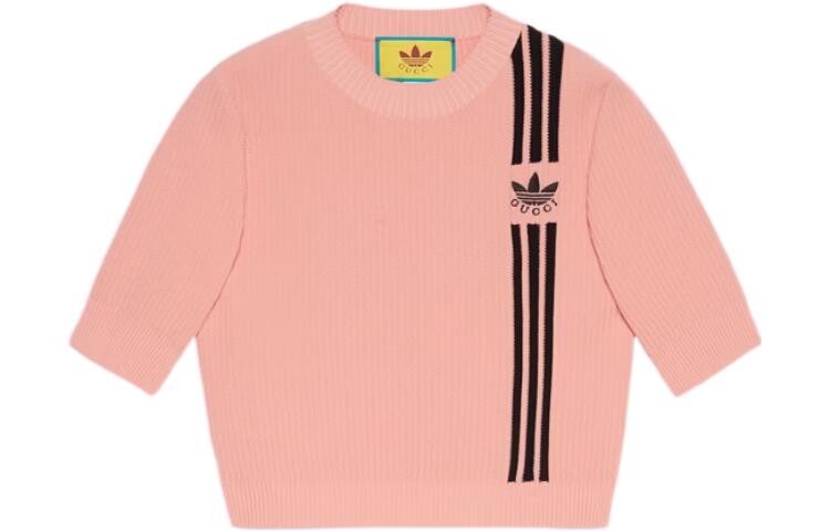 

Топ укороченный Adidas x Gucci, розовый