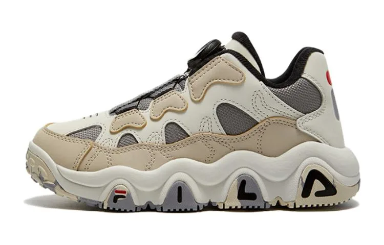 FILA KIDS Удобные дышащие низкие детские баскетбольные кроссовки ecru для подростков