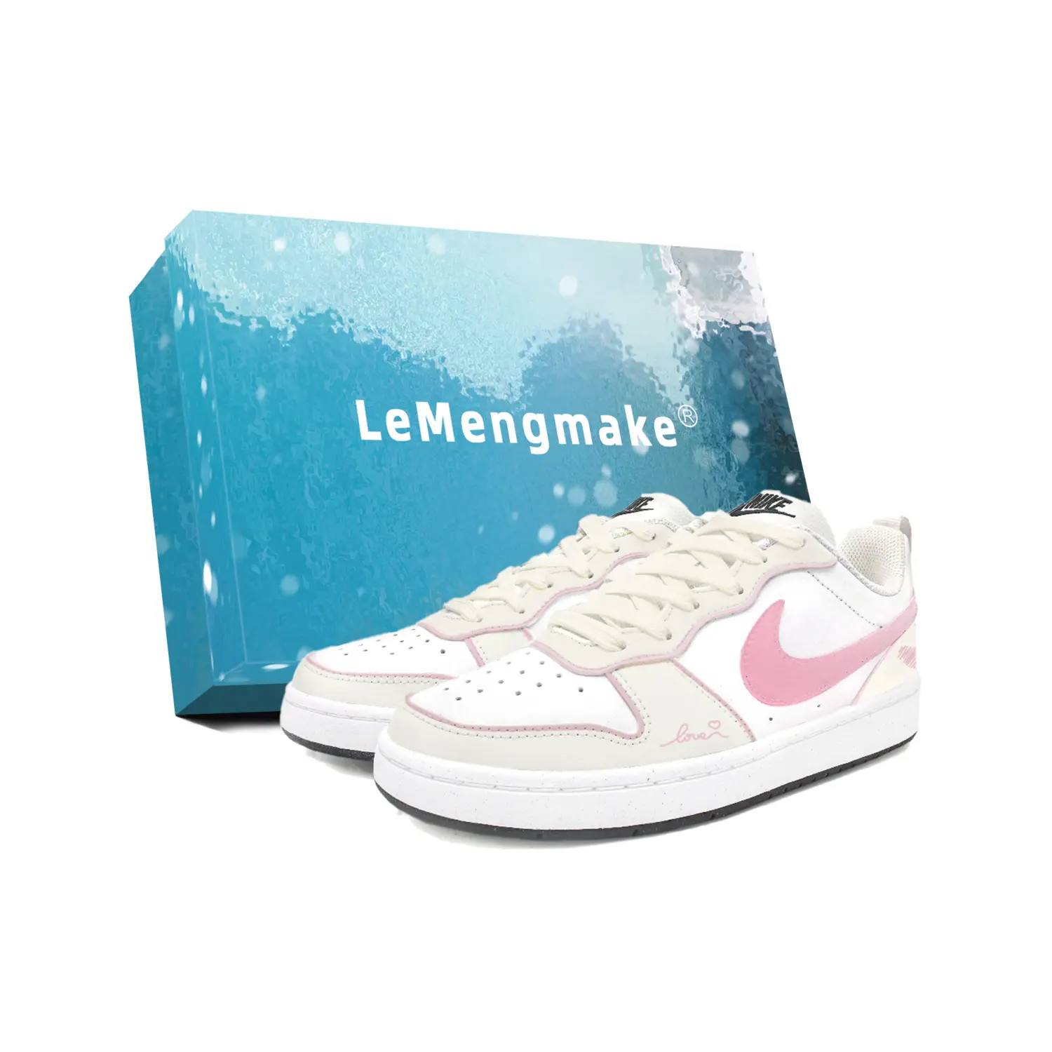 

Кроссовки для скейтбординга Court Borough Sweetheart Wander Low Top для детей и подростков Nike, белый