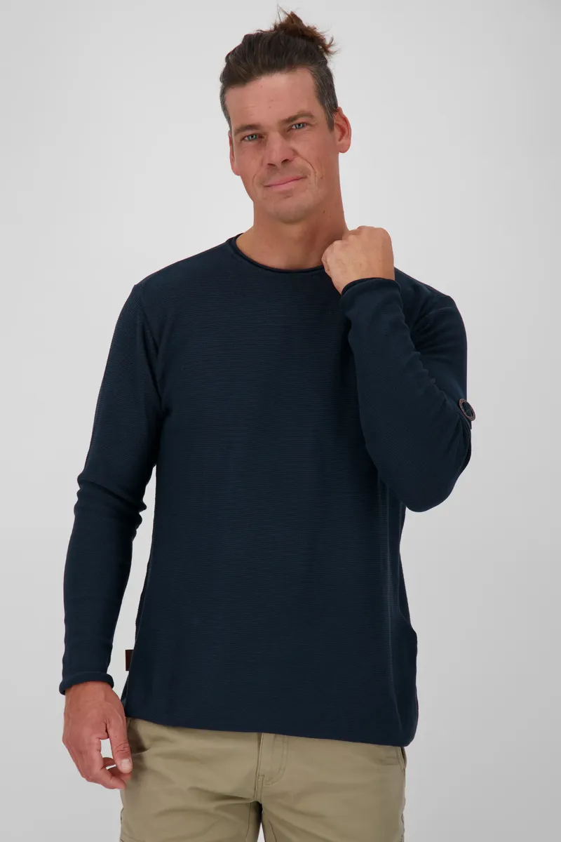 

Alife & Kickin свитер с круглым вырезом "VitoAK Knit Crewneck мужской джемпер с круглым вырезом, джемпер", цвет морской волны