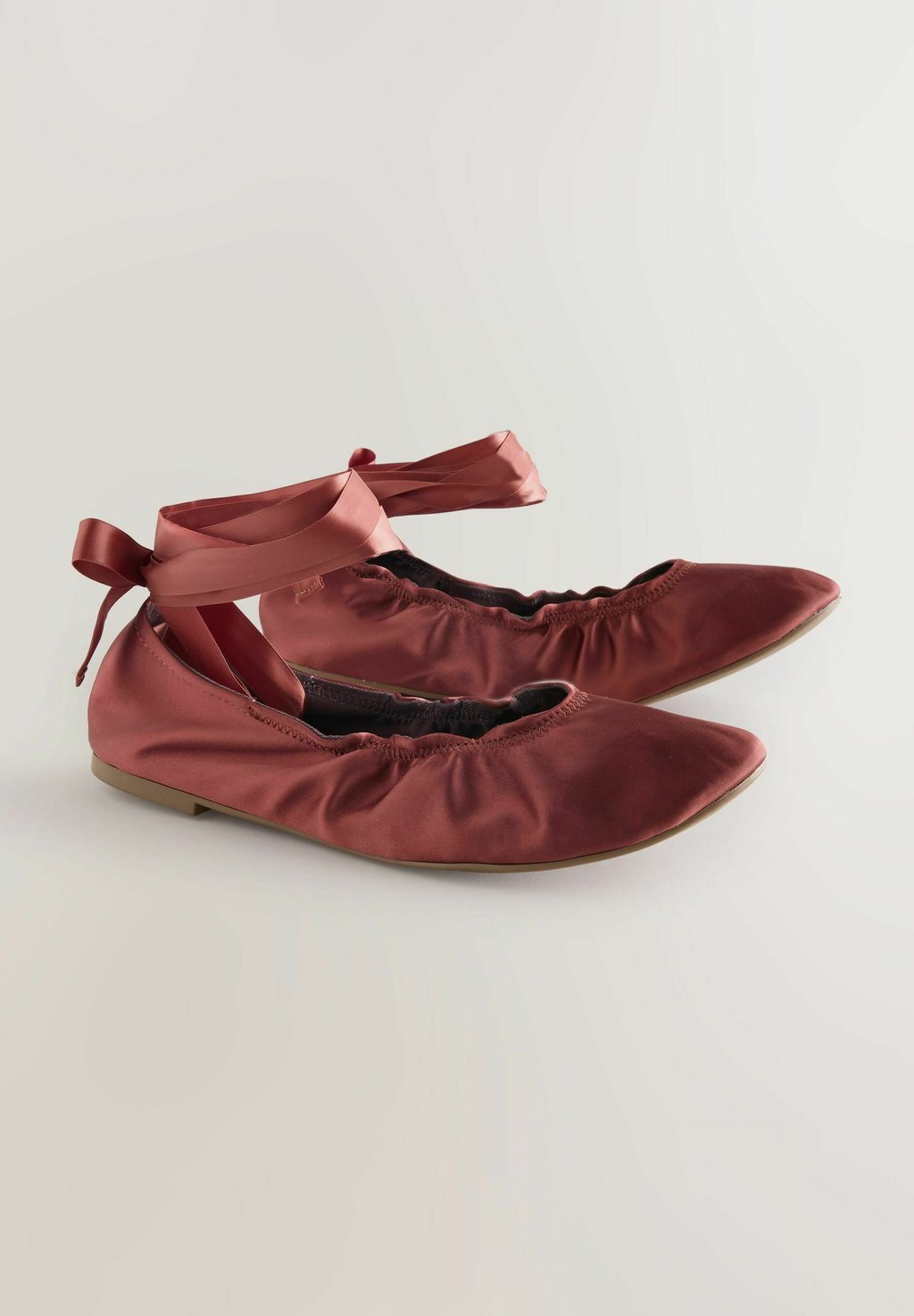 Балетки с ремешком на щиколотке REGULAR FIT - FOREVER COMFORT WRAP UP FLATS Next, розовый — фото 4