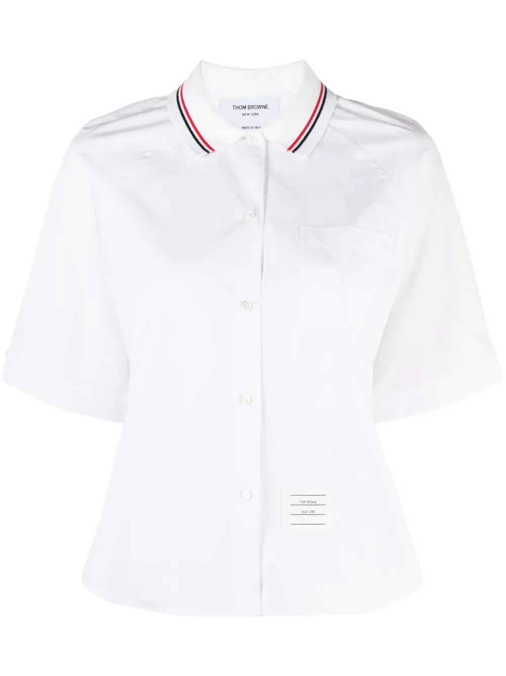 

Рубашка со складками THOM BROWNE, белый