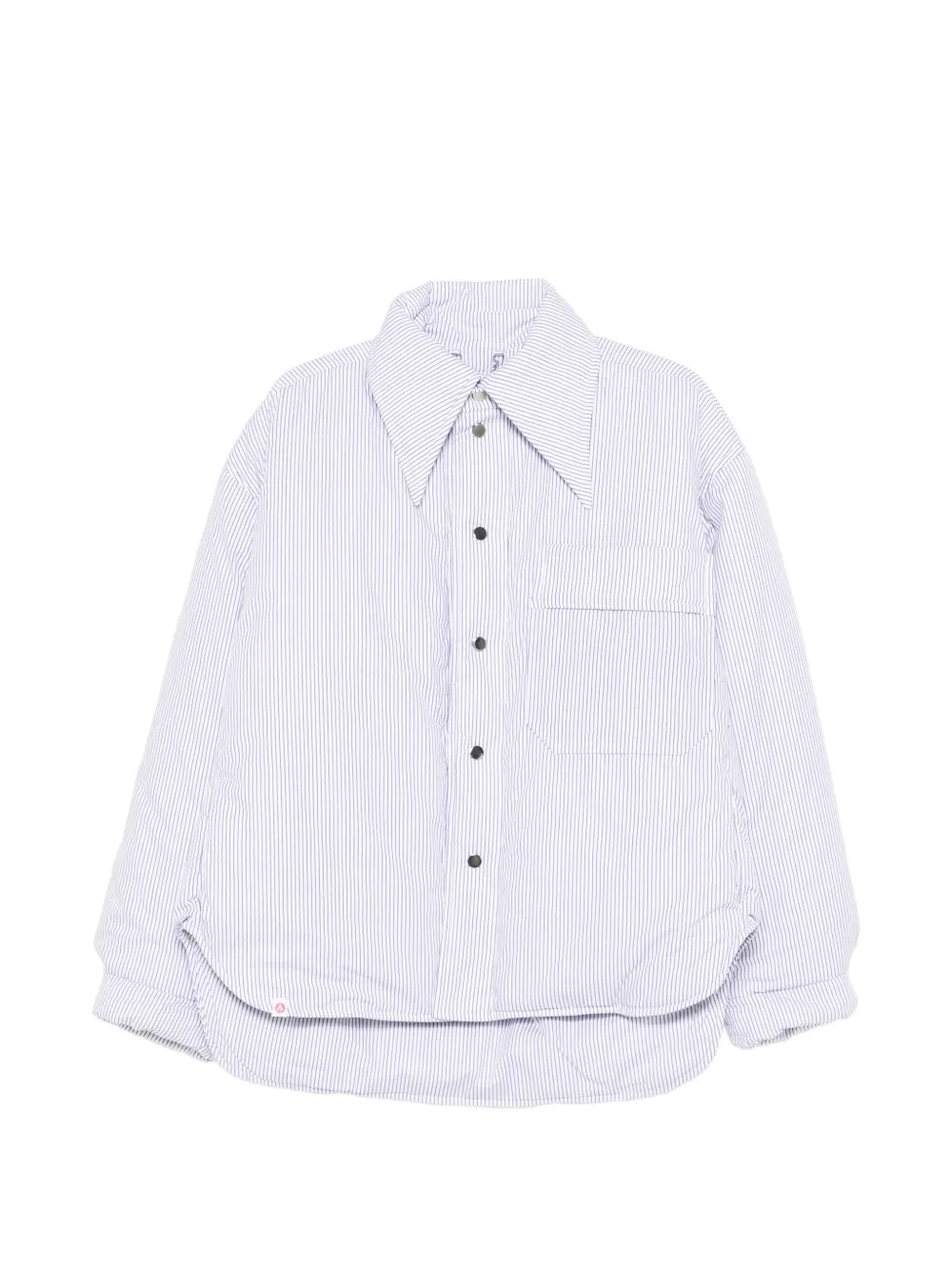 

Пуховик в полоску Charles Jeffrey Loverboy, белый