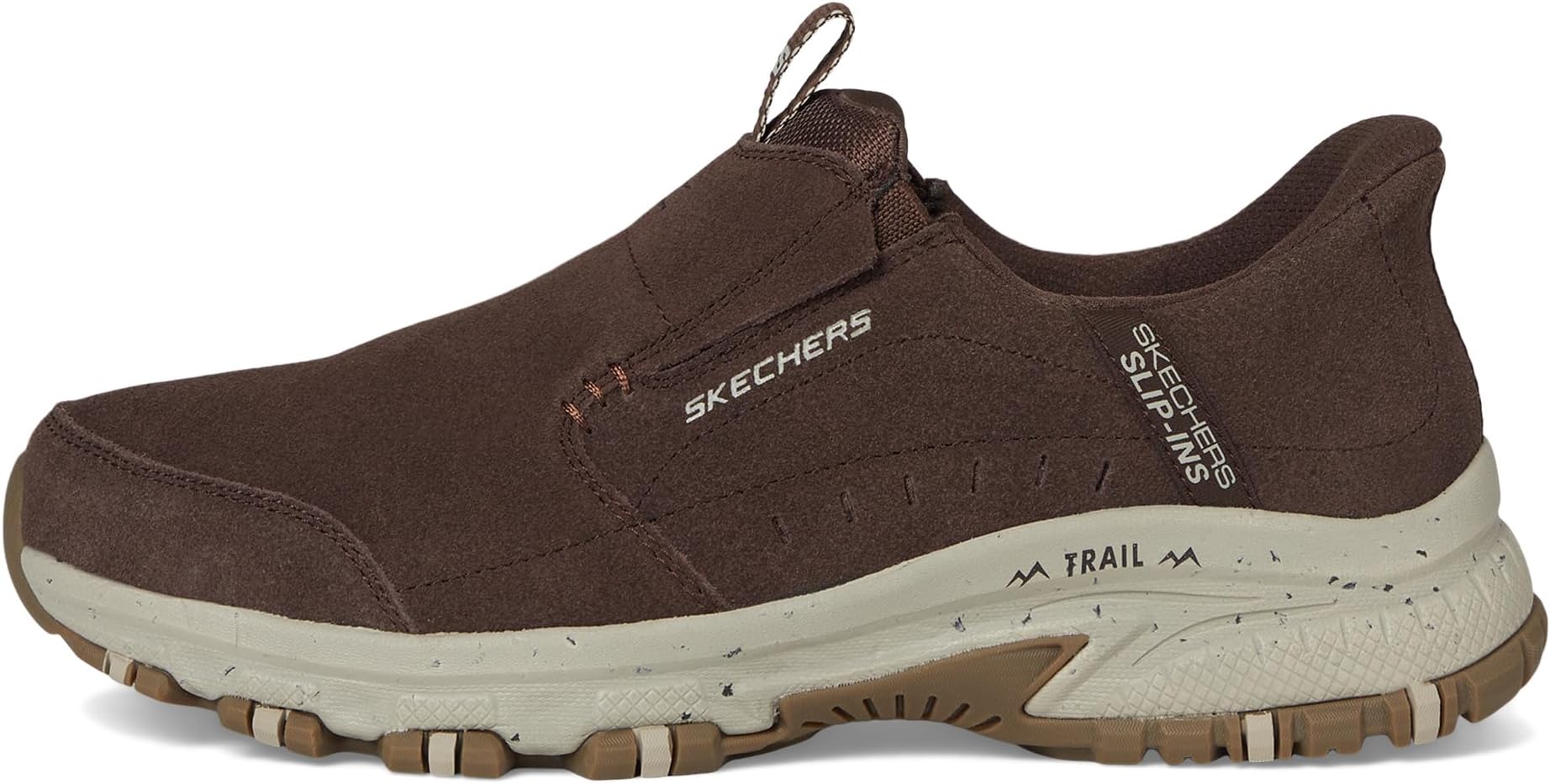 Кроссовки SKECHERS Hillcrest Cedar Root Hands Free Slip-in, Brown — фото 4