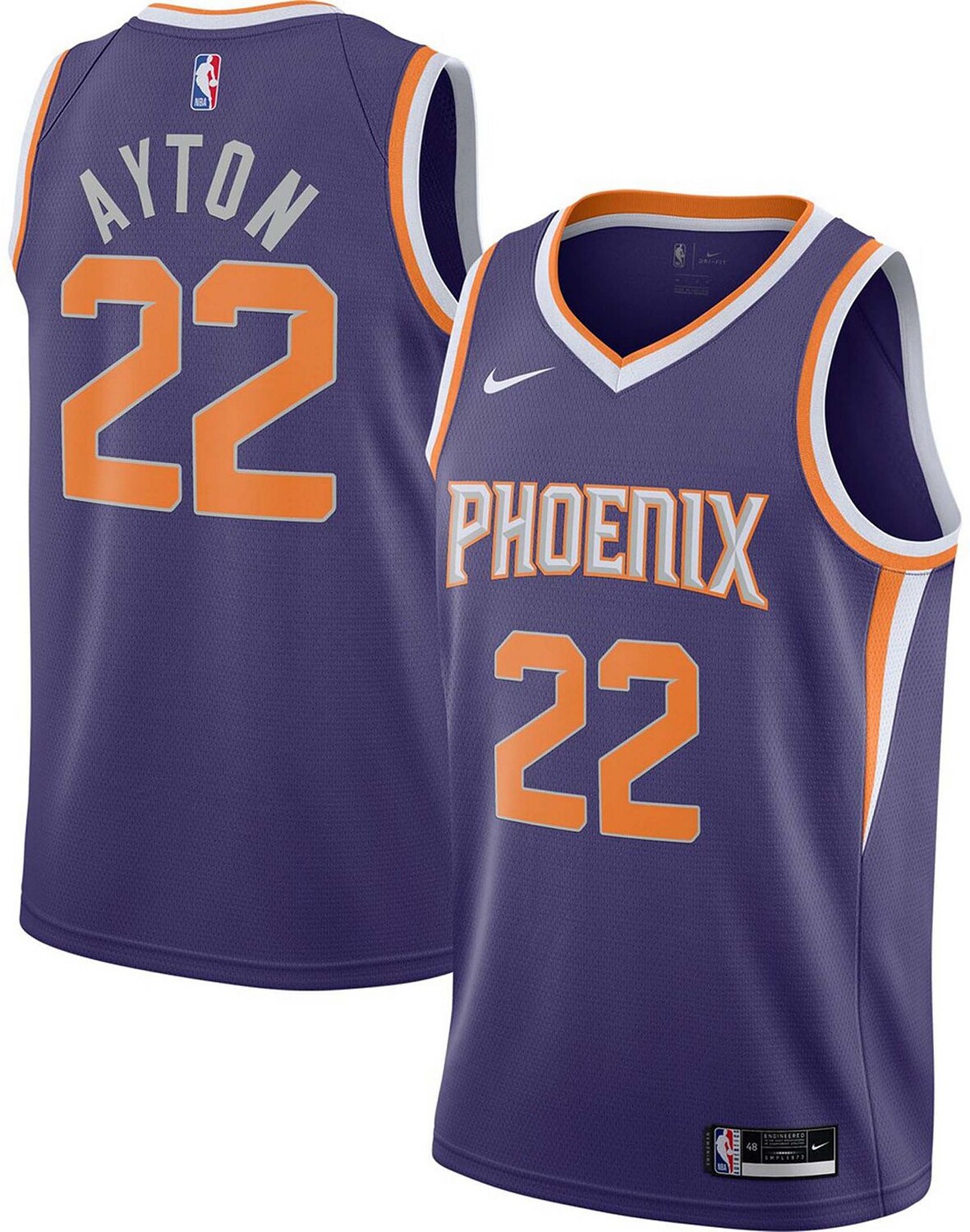 

Мужская майка Phoenix Suns 2020/21 Icon Edition Swingman Player — Деандре Эйтон Nike