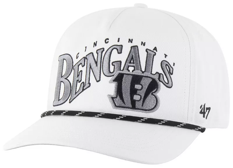 

'47 Adult Cincinnati Bengals Wave Белая регулируемая шапка с зацепом