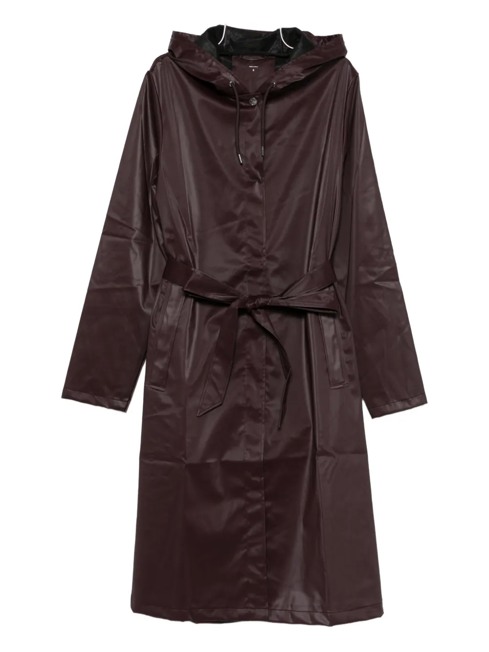 

Куртка с капюшоном и поясом Rains, красный