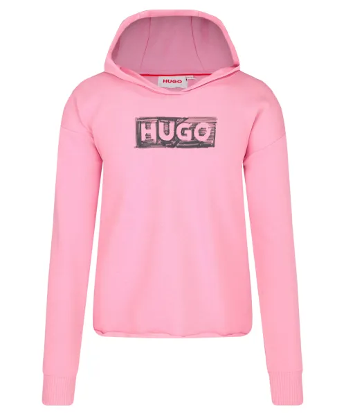 

Толстовка Regular fit Hugo Kids, розовый