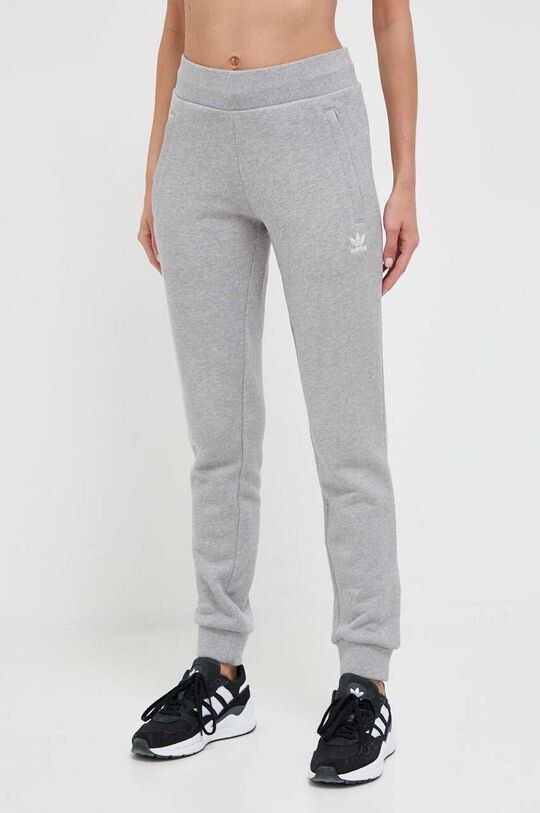 

Хлопковые спортивные штаны adidas Originals, серый