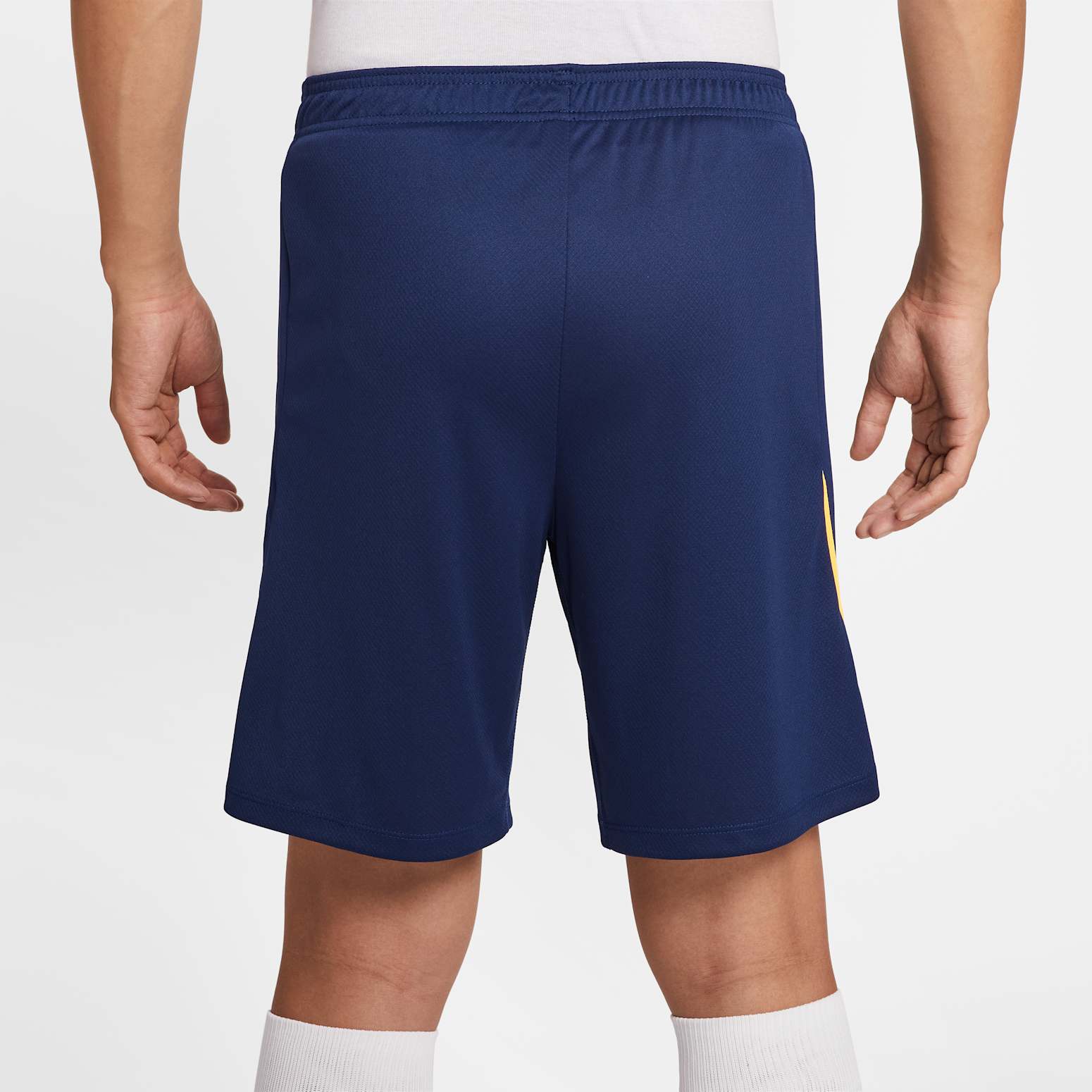 Футбольные шорты Nike Strike Dri-Fit 'Blue Void Laser Orange' — фото 2