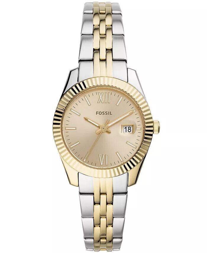 

Женские мини-часы Scarlette с двухцветным браслетом, 32 мм Fossil