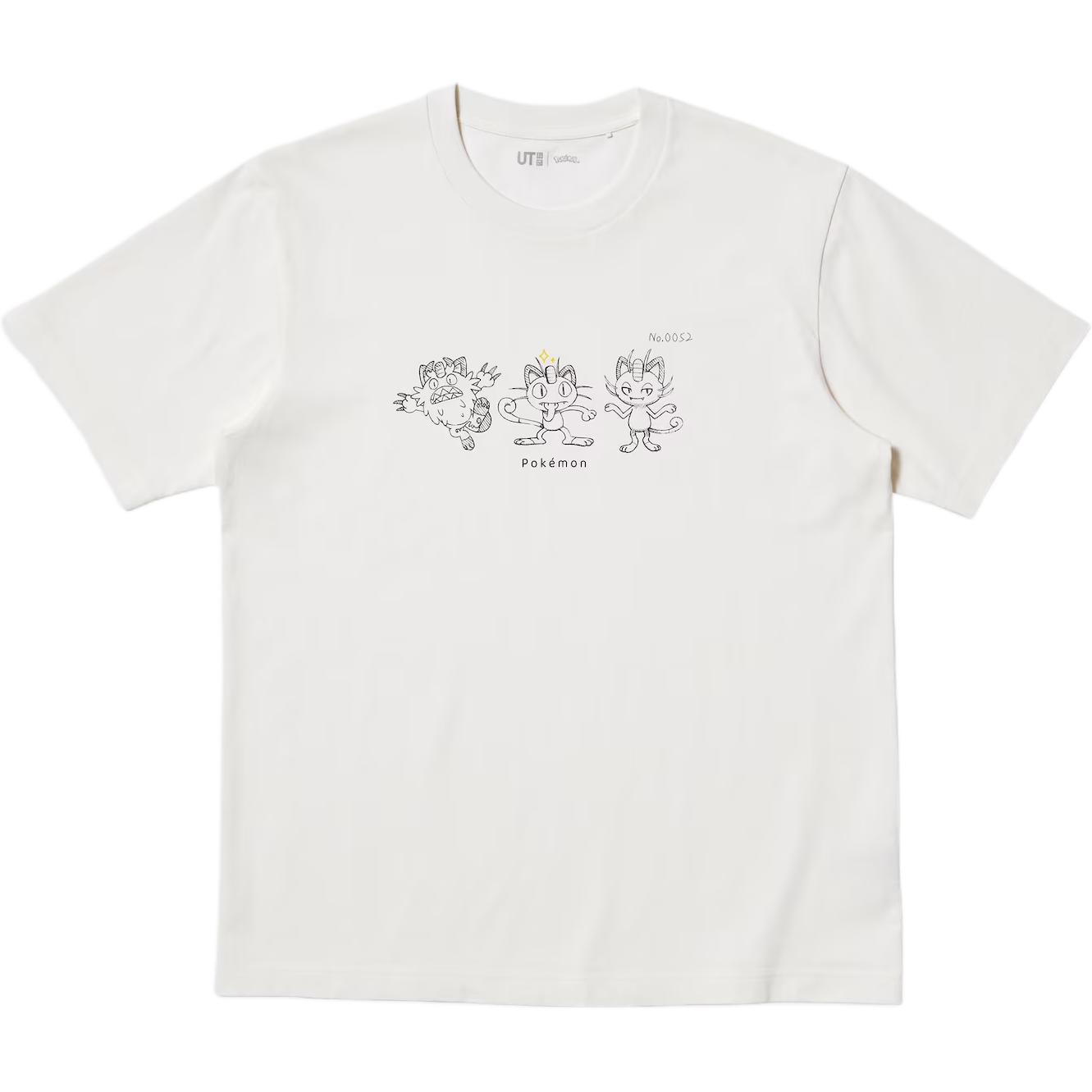 

Uniqlo X POKEMON/, Футболка Pokémon Collaboration SS25, мужская, белая